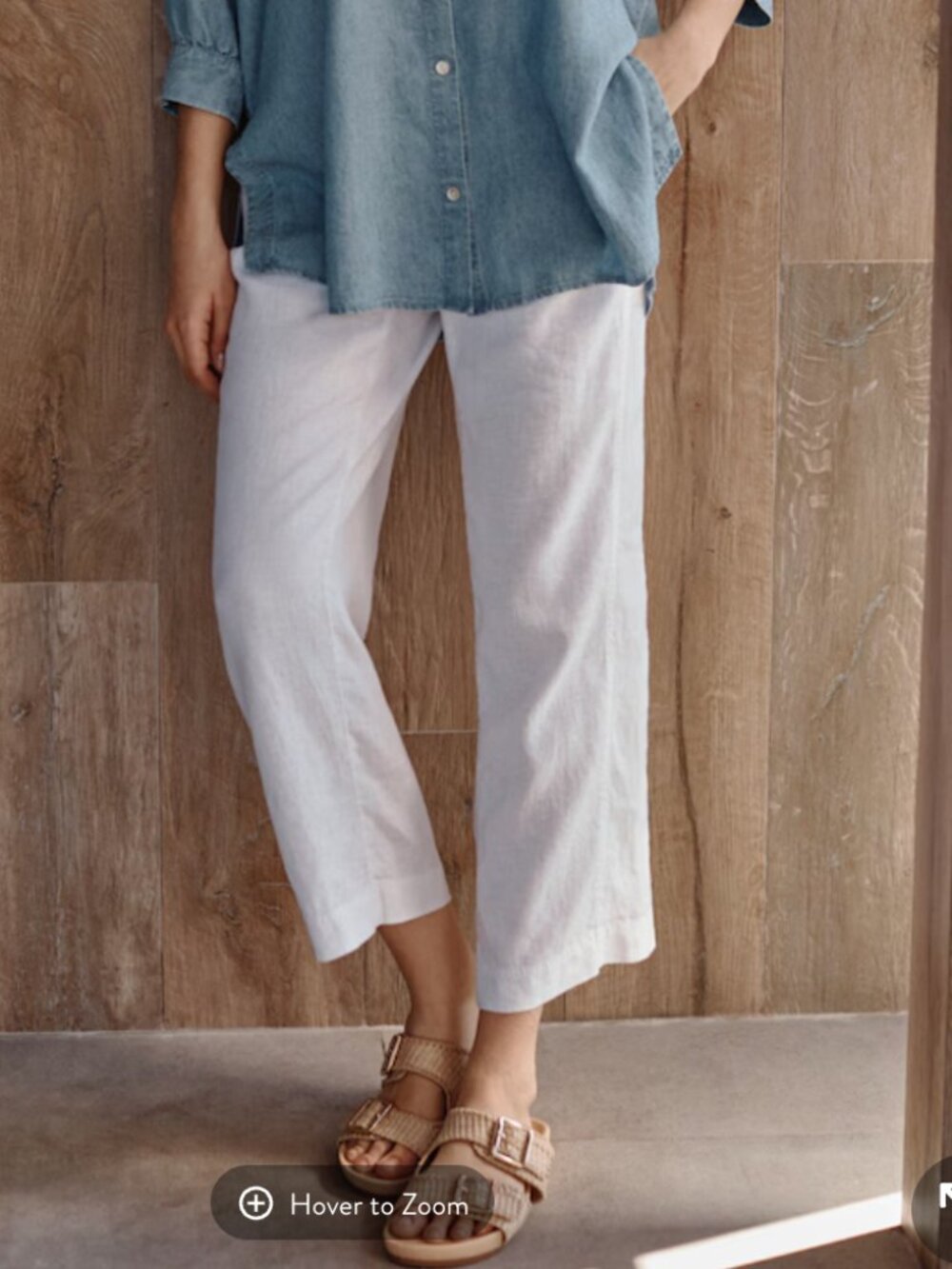 J Jill Pure Jill Linen Cropped Pants, Size 20